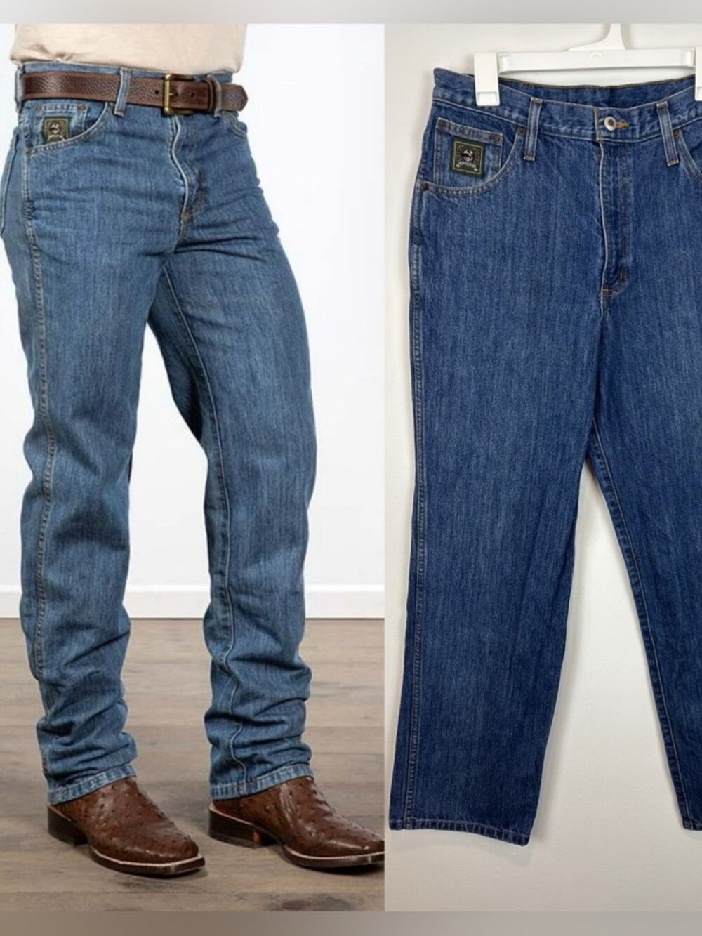 Cinch Jeans Men’s 34x30 Medium Wash Straight Leg Western Workwear Casual Denim